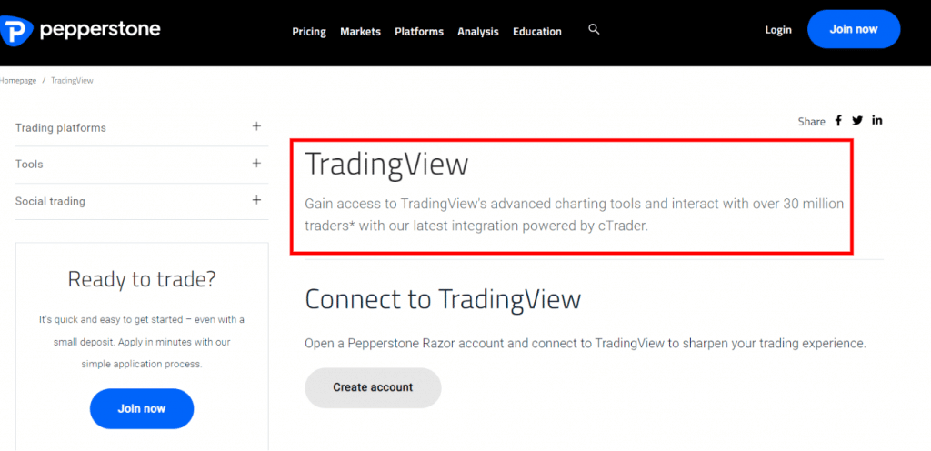 pepperstone tradingview